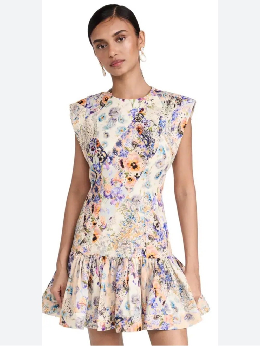 NWT  Zimmermann Multicolor Floral Mini Dress
